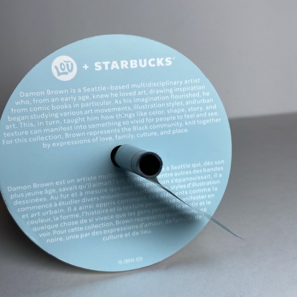 New STARBUCKS 2024 Black History 24oz Tumbler w/Straw-Designed by Damon Brown - Picture 4 of 6